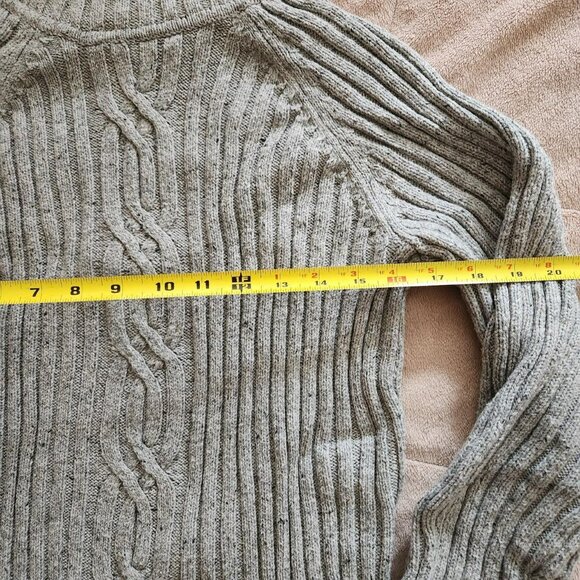 Vintage Y2K Grey Turtleneck Sweater Women Size L - Picture 4 of 7